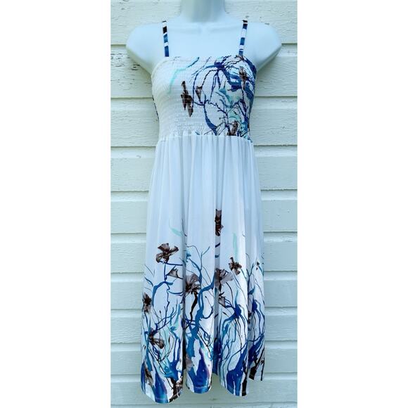 Cristina Love Sundress Y2K Whimsigoth Fairy Swim Coverup Smocked Fairy XL Blue - Picture 1 of 7